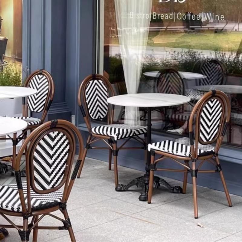 PE Rattan Outdoor Chair Garden Patio Rattan Chair Restaurant Furniture