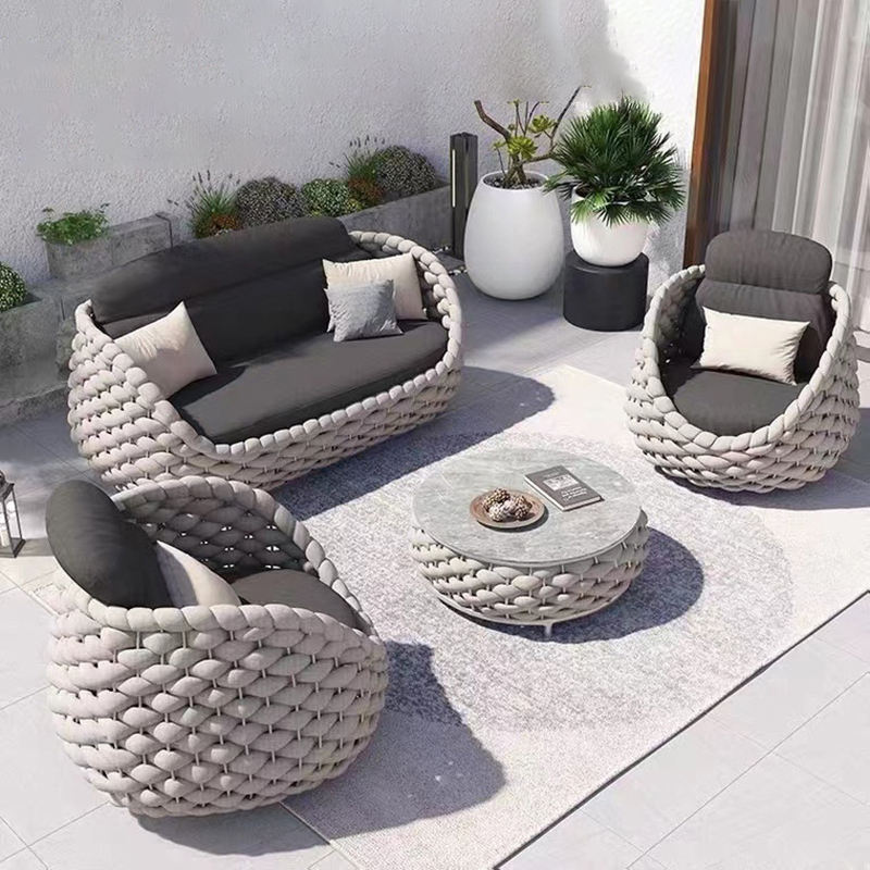 High Quality Waterproof Sofa Set Furniture Modern Outdoor Sectional Sofa