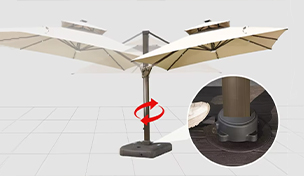 Press The Pedal And Spin Easily 360&deg; Rotating Sunshade